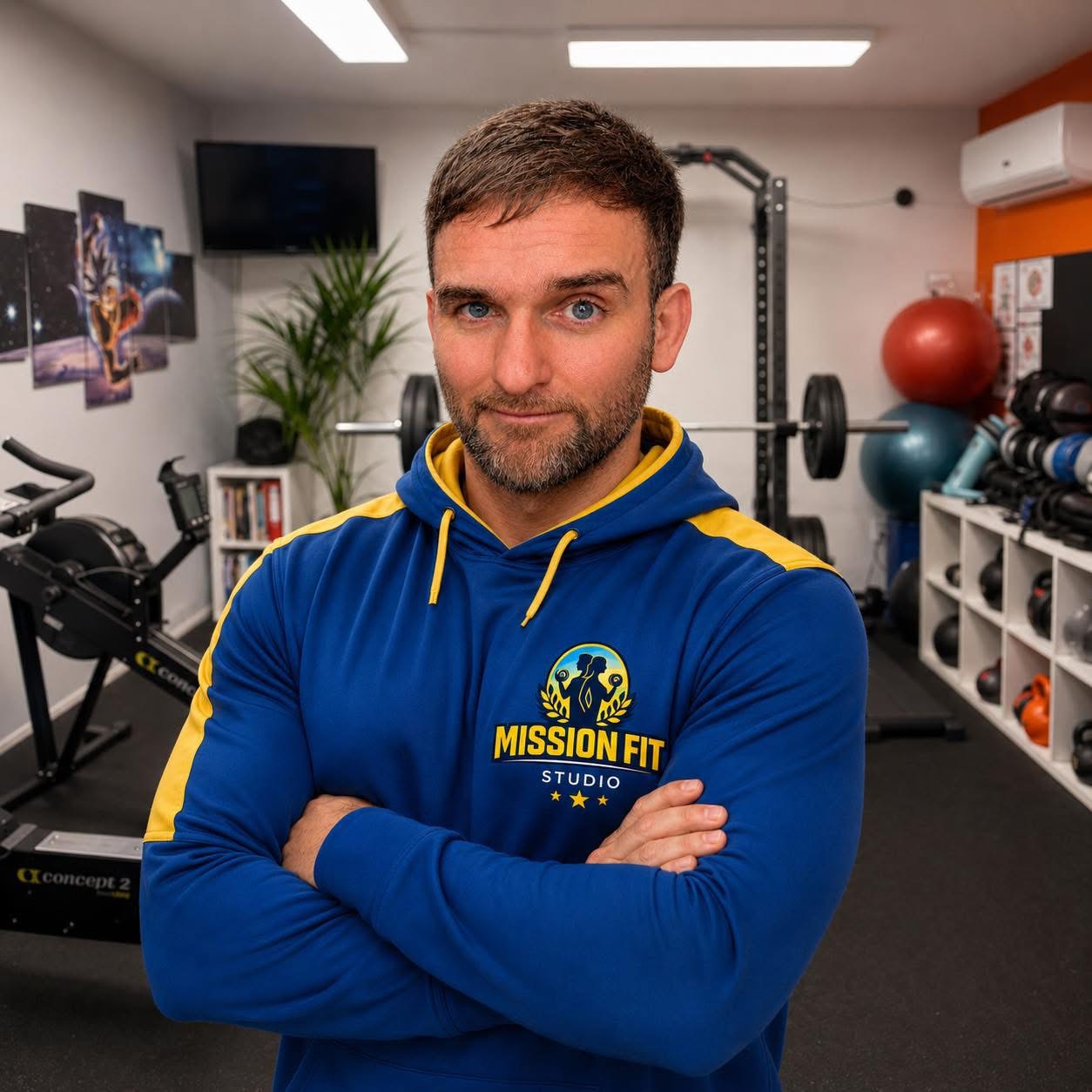 Laurent Daulie, coach Mission Fit, dans son studio à Ath
